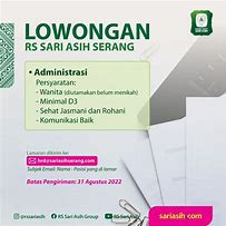 Lowongan Kerja Staff Admin Rumah Sakit